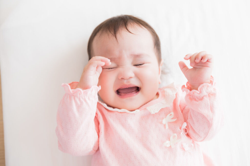 眠い赤ちゃん